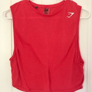 GYMSHARK Pink Crop Tank